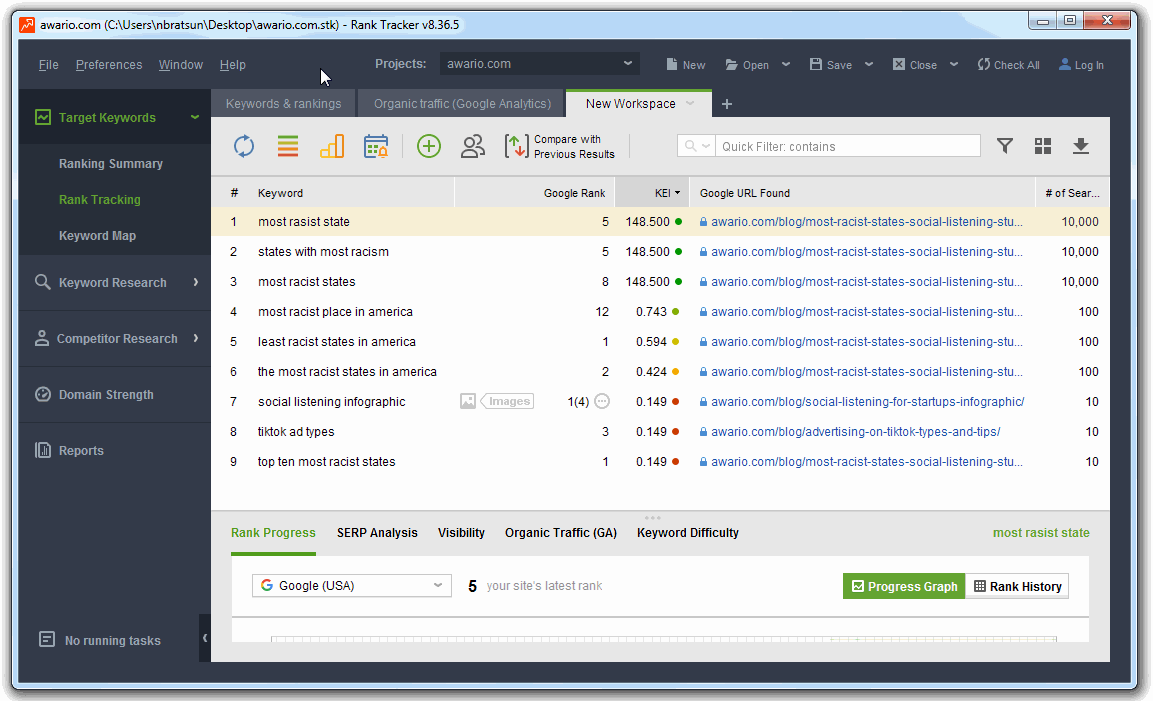 website rank tracker website rank tracker