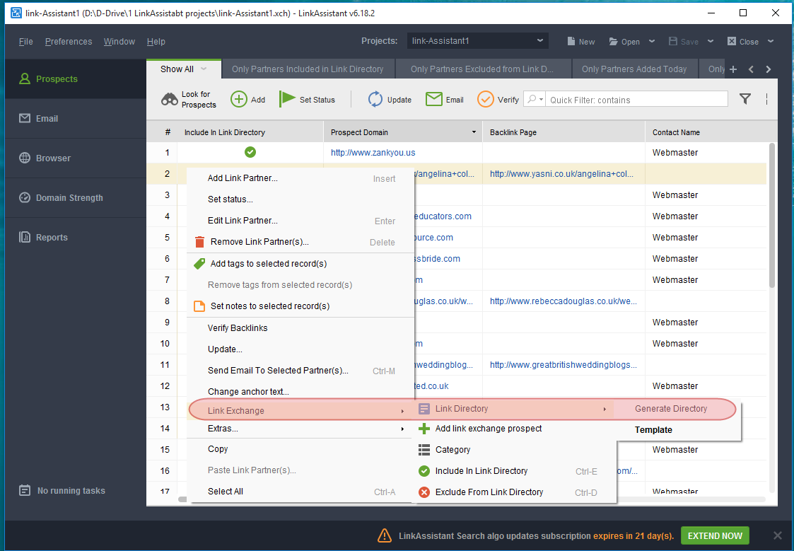 linkassistant enterprise seo tool