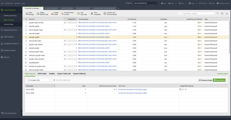 Rank Tracker Enterprise screenshot Rank Tracker Enterprise screenshot