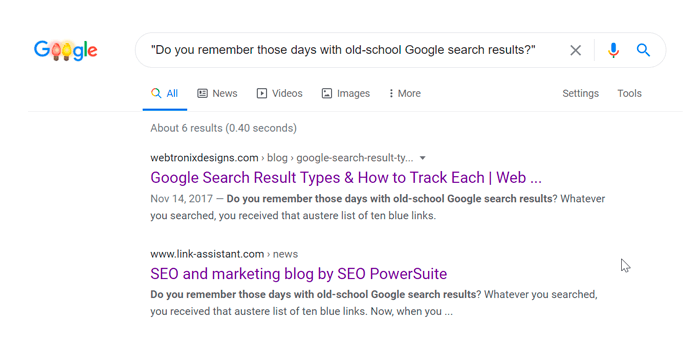Scraped content example