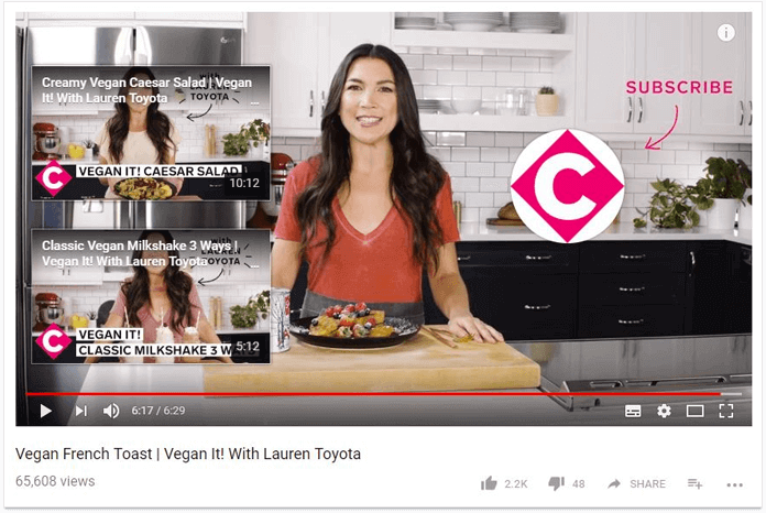 Add an End Screen to encourage viewers to stay on your YouTube channel