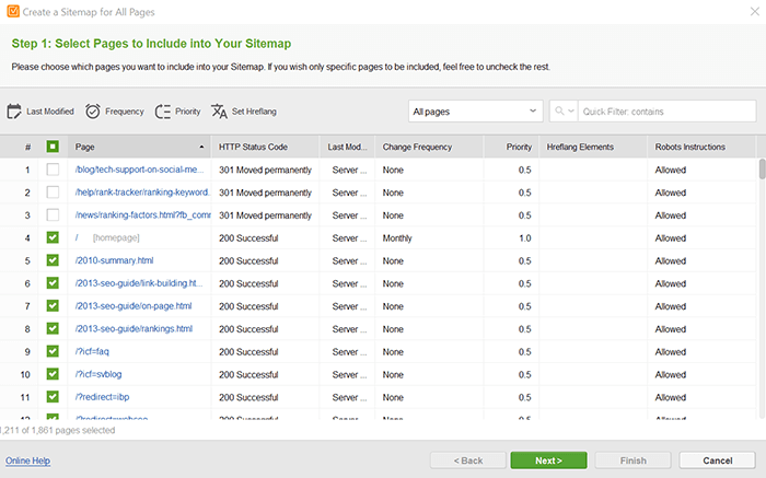 Create your sitemap and submit it to search engines