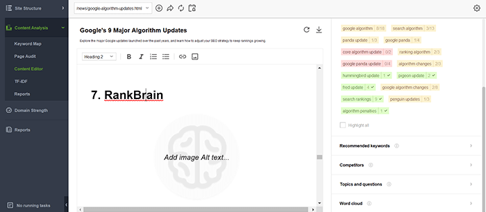 Optimize your pages in Content Editor