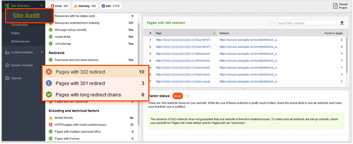 Fix redirect chains