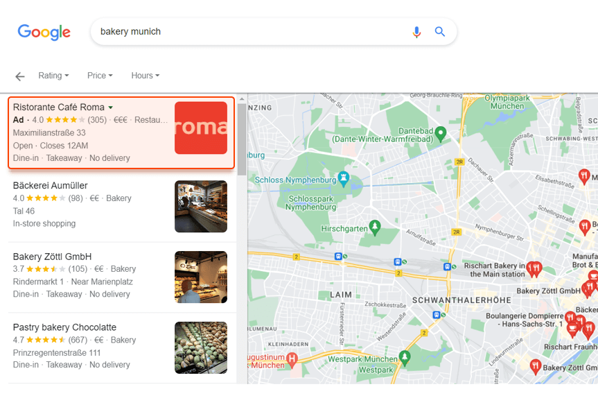 google maps ranking